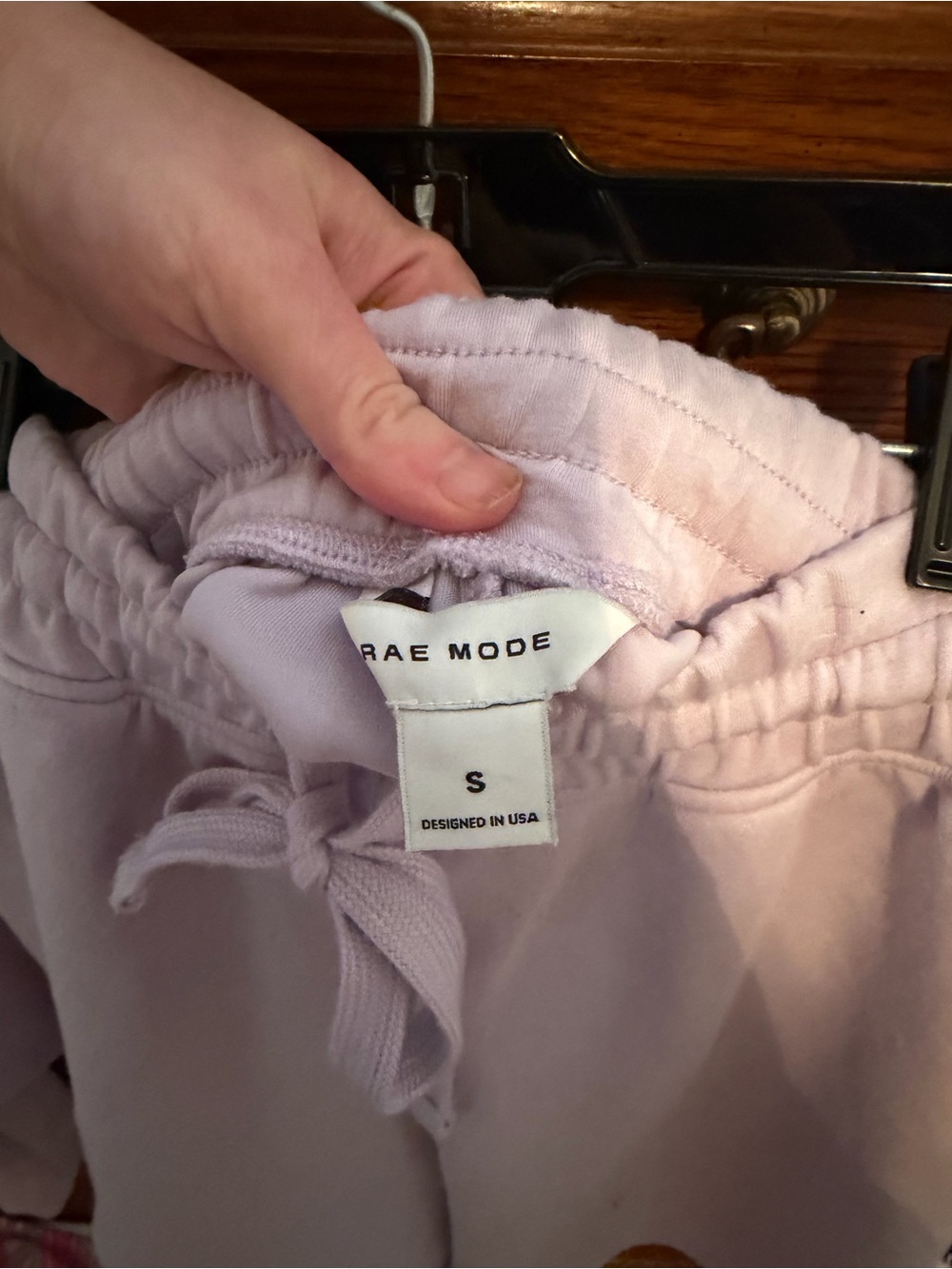 Athleisure Lilac Short-Sleeve Sweatshirt & Drawstring Shorts Set - Picture 7 of 7